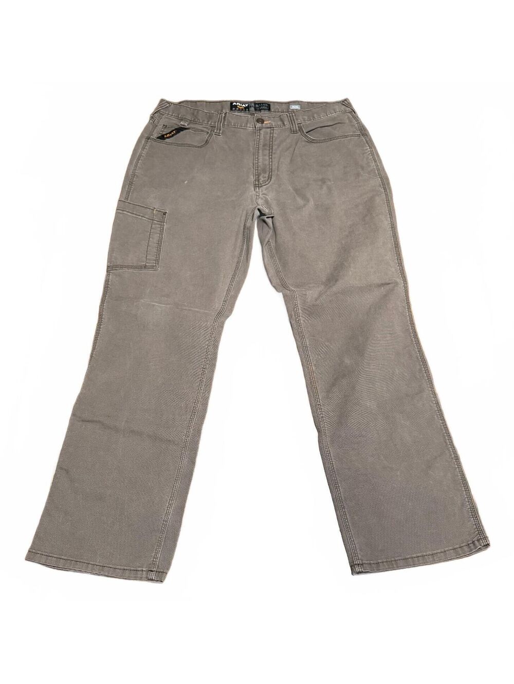 Ariat Rebar M4 Mens Work Utility Pants 36/32 Brown Relaxed Straight Carpenter